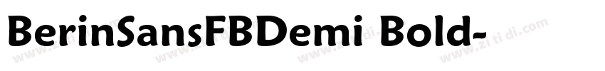 BerinSansFBDemi Bold字体转换